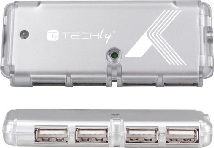 Actual product image Techly USB 2.0 Mini Hub, 4-Port (USB-A, 4 ports)
