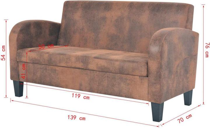 Produktbild vidaXL Sofa (2-Sitzer)