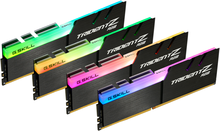 Produktbild G.Skill Trident Z RGB (4 x 16GB, 3200 MHz, DDR4-RAM, DIMM)