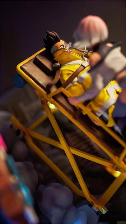 Actual product image Neamedia Cyberpunk: Edgerunners resin statue Lucy & David Runaway 20 cm