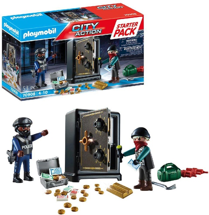 Image du produit Playmobil Starter Pack Casseur de coffre-fort (70908, Playmobil City Action)
