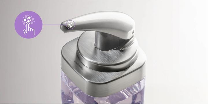 Image du produit Simplehuman Distributeur de savon avec caddy 650 ml, argent/transparent