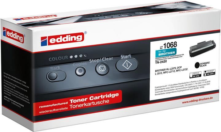 Produktbild Edding Toner 18-1068 wie Brother TN-2420 schwarz - Kompatibel - Tonereinheit (BK)