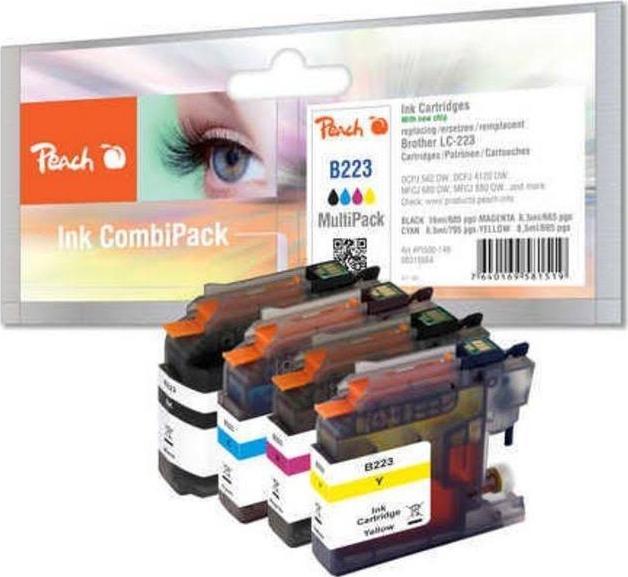 Produktbild Peach LC-223 Multipack (BK, C, M, Y)