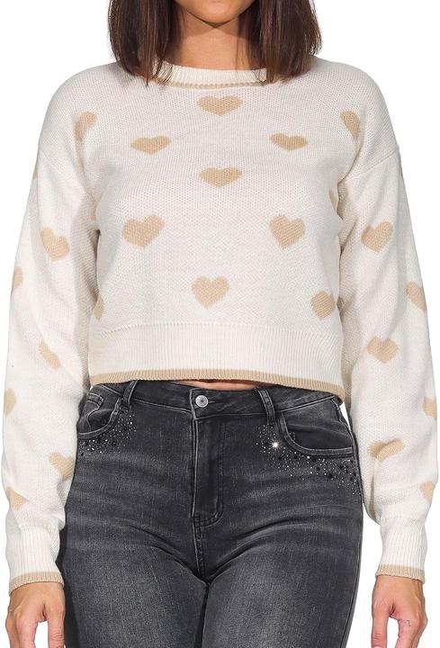 Produktbild JdY Knit Fit Rundhals Gerippte Ärmelbündchen Pullover Strickpullover (L)