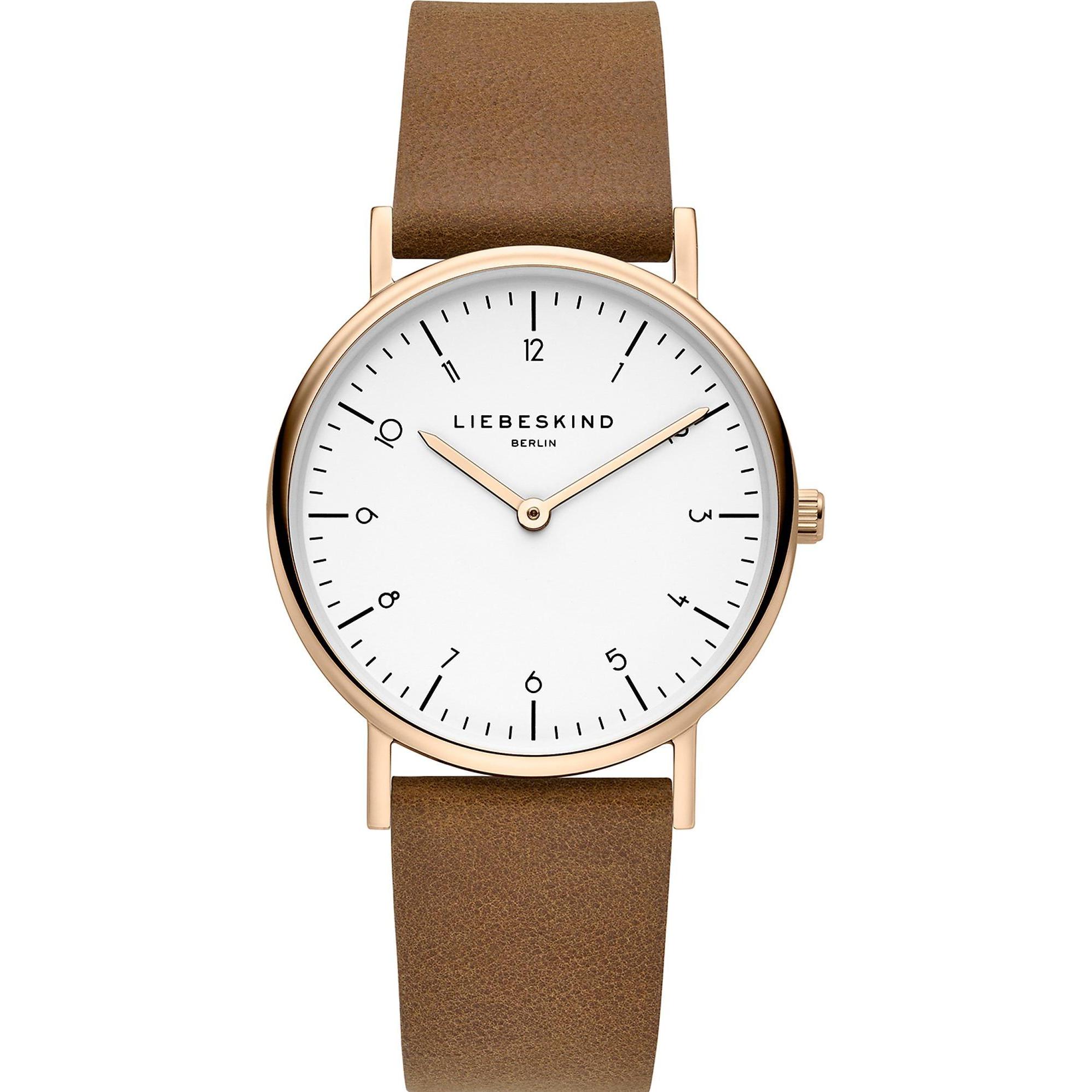 Liebeskind Berlin, Armbanduhr, Damenuhr, Braun, (Analoguhr, 34 mm)