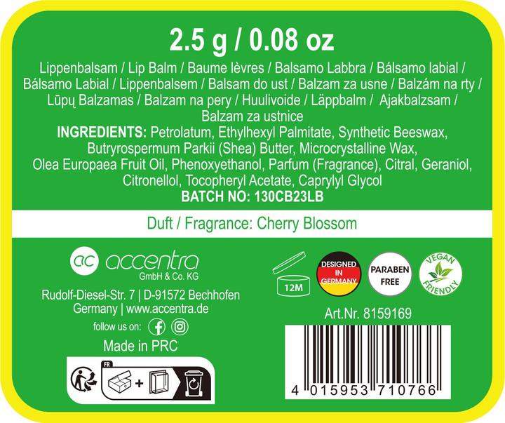 Produktbild Accentra Lippenbalsam HELLO SPRING (Lippenbalsam)