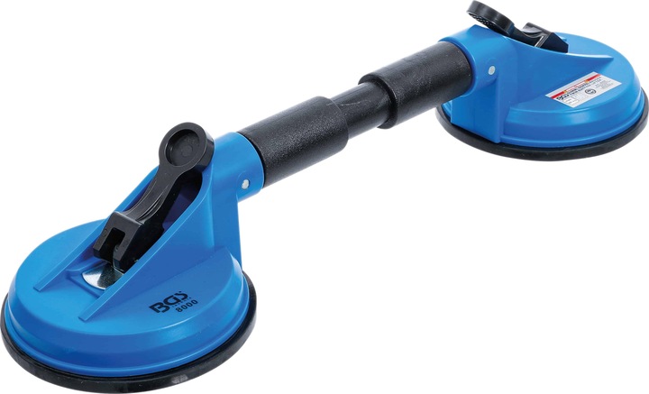 Produktbild BGS Gummi-Doppelsauger ABS mit flexiblen Köpfen Ø 120 mm 390 mm (60 kg)