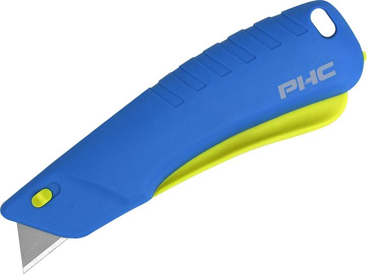 Actual product image Dedra Safety knife PHC Rebel, retractable blade, blue