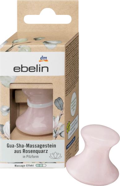 Actual product image dm ebelin Gua-Sha-Massagestein Rosenquarz