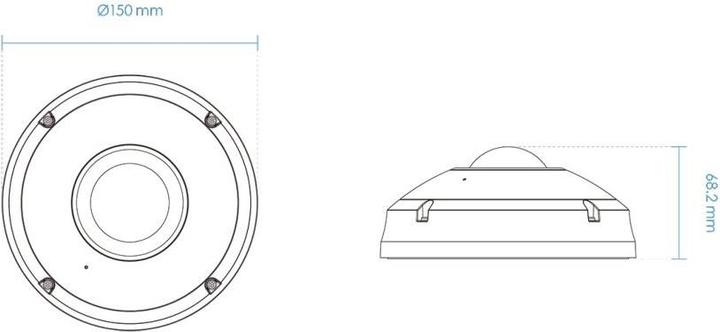 Actual product image Vivotek Fish Eye Network Camera (2048 x 2048 pixels)