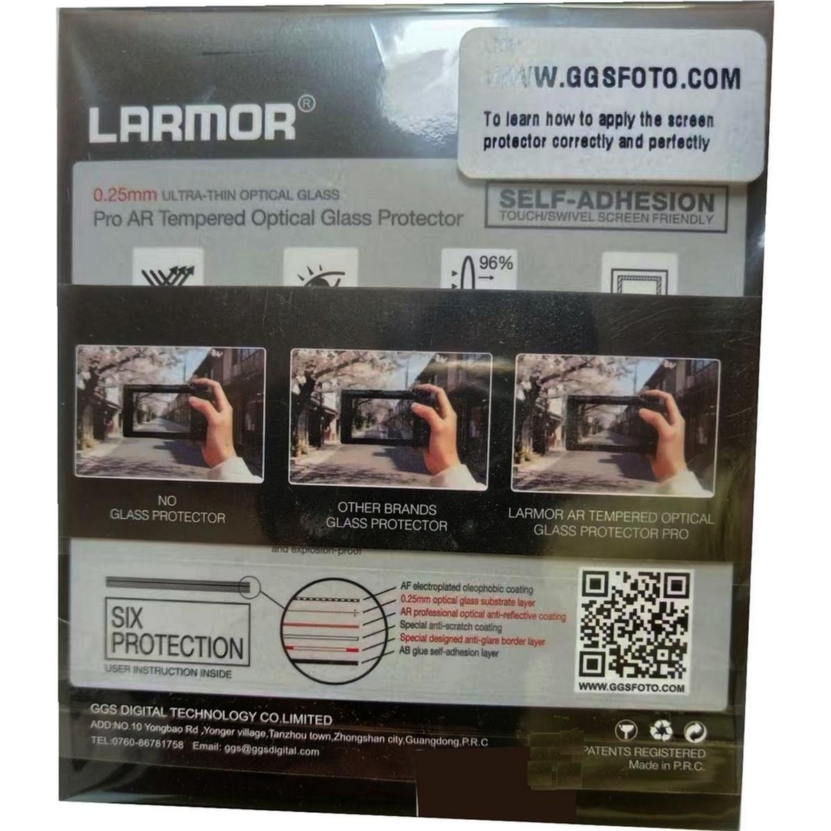 Larmor Ar LCD Protector Nikon ZR (Pellicola protettiva), Custodia fotocamera, Trasparente
