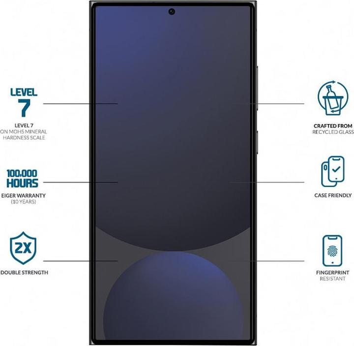 Productafbeelding Eiger Bergglas Heldere rand (1 Pcs., Samsung Galaxy S26 Ultra)