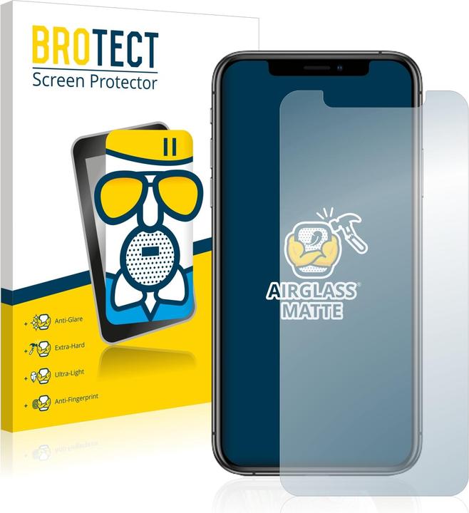 BROTECT AirGlass Vetro Opaco (1 Pezzo/i, Apple iPhone XS)