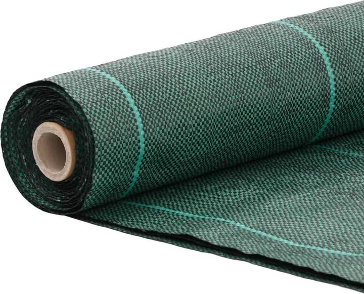 Image du produit vidaXL Unkrautvlies Gartenvlies Bodengewebe Mulchvlies Unkrautfolie Grün 4x50m