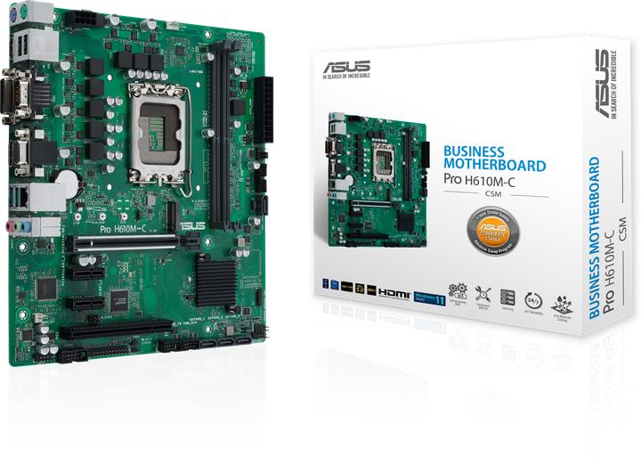 Actual product image ASUS Pro H610M-C-CSM (LGA 1700, Intel H610, mATX)
