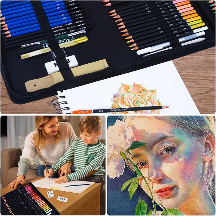 Image du produit Verquin Set de crayons à dessin, 97 pièces (97 x)