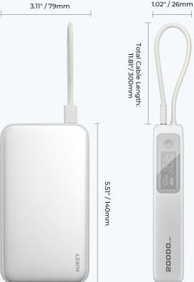 Produktbild Aukey Spark Sling (20000 mAh, 130 W, 74 Wh)