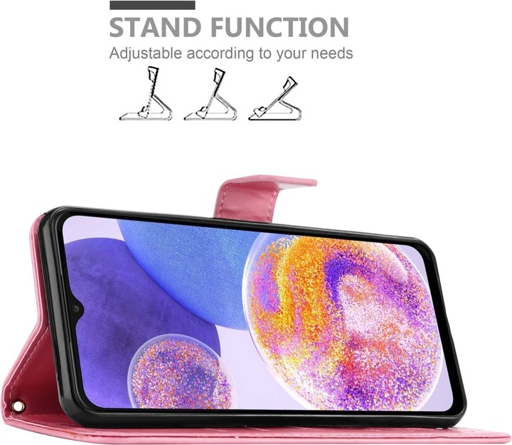 Produktbild Cadorabo Flower Book Hülle für Samsung Galaxy A23 4G (Samsung Galaxy A23)