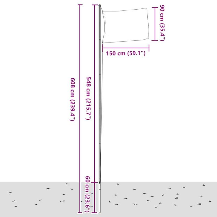 Produktbild vidaXL Tschechien Flagge (90 x 150 cm)