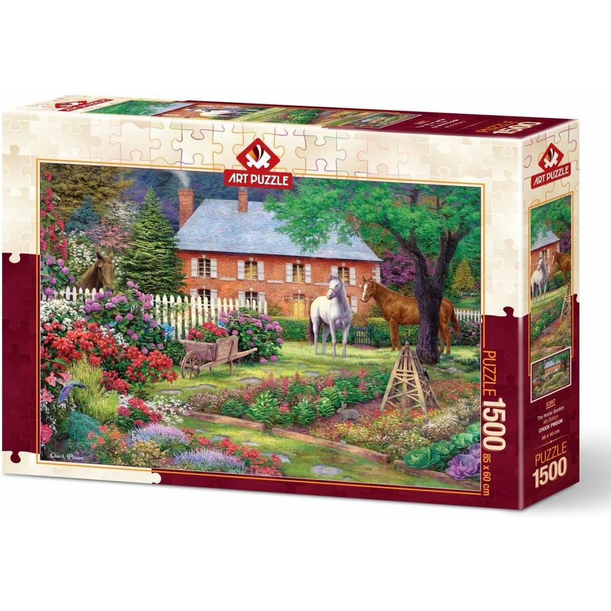 Lamberth ART PUZZLE Puzzle Garten mit Pferden 1500 Teile (1500 Teile)