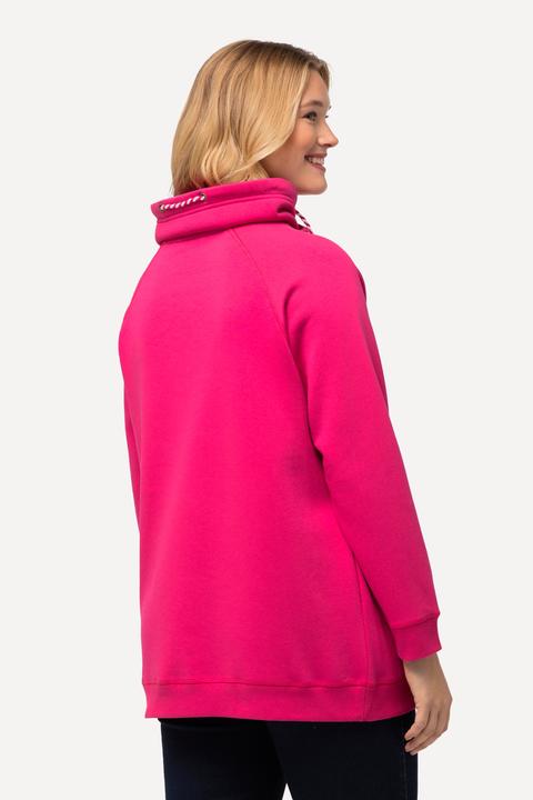 Produktbild Ulla Popken Sweatshirt, weiter Stehkragen, Taschen, Raglan-Langarm (54)
