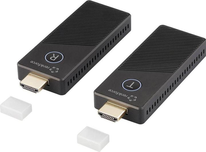 Renkforce RF-HDMID-500 HDMI-Funkübertragung (Set) 30 m 5.8 GHz 3840 x 2160 Pixel (30 m, HDCP)