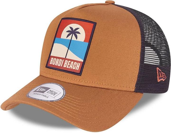 Produktbild New Era A-Frame Mesh Trucker Cap - Bondi Beach Toffee (One Size)