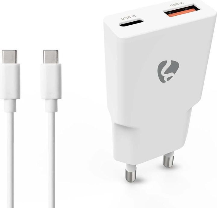 Produktbild Nedis Netzladegerät | 20 W | GaN | PD3.0 | Schnellladefunktion | 1.5 / 2.0 / 2.22 A / 3.0 A | Anzahl (20 W)