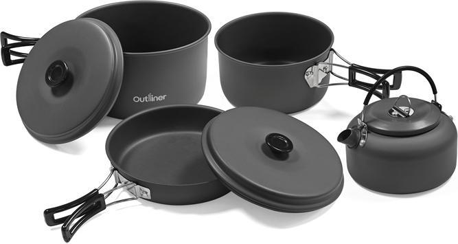 Actual product image Outliner Pot set, aluminium, 2.2 l, grey