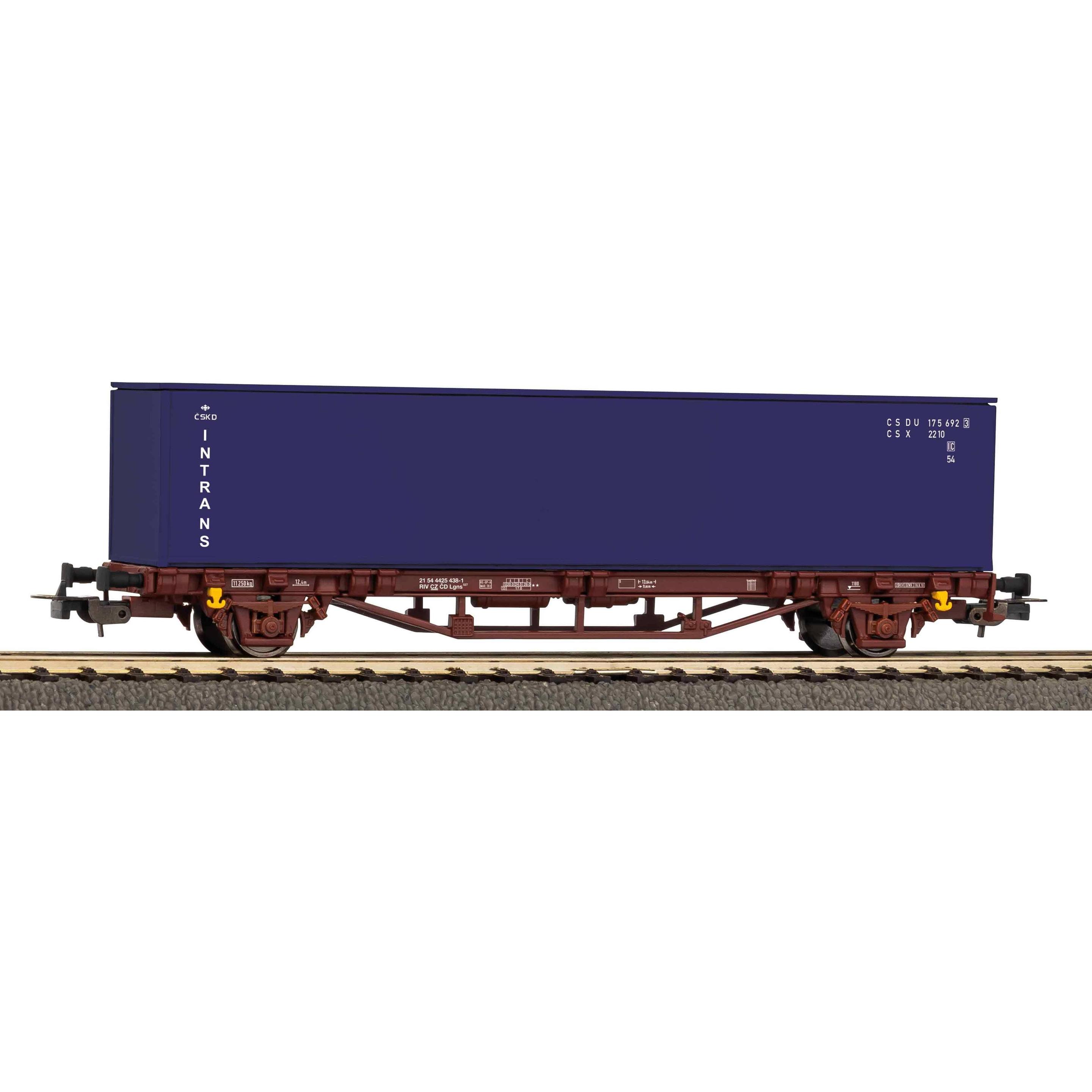 Thumbnail - Piko Containertragwg. mit 1x 40 Container ČD V (Spur H0)