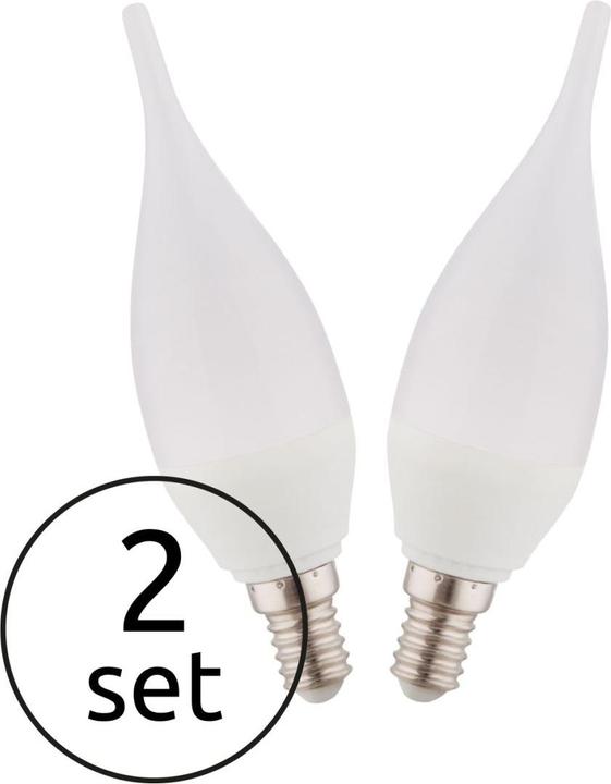 Produktbild Globo LED Leuchtmittel Aluminium 2xE14 LED (E14, 3 W, 250 lm, 2 x, G)