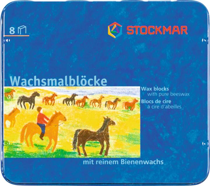 Stockmar Blocco di cera da colorare (Ordinati, Multicolore, 8 x)