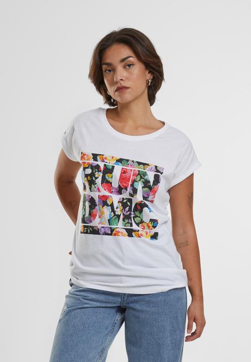 Actual product image Merchcode Ladies RUN DMC Floral Tee (S)