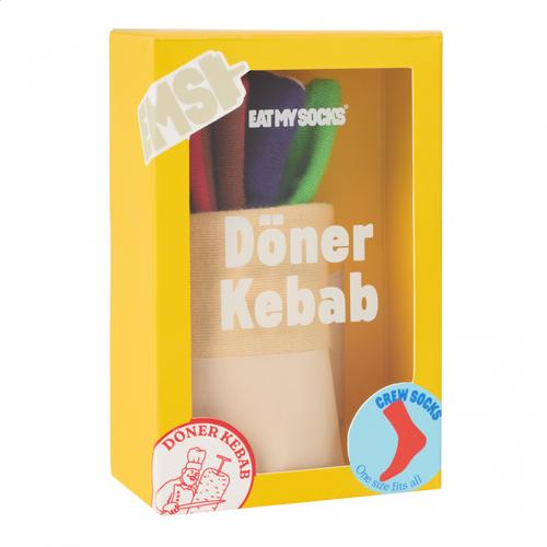 Thumbnail - Eat My Socks, Unisex, Socken, Döner Kebab, Mehrfarbig, (Einzelpack, One Size)
