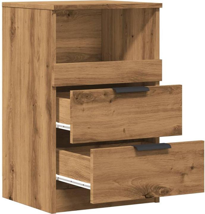 Produktbild vidaXL Nachttisch Nachtschrank Nachtkommode Nachtkonsole Stauraum Artisan-Eiche (40 x 36 x 65 cm)