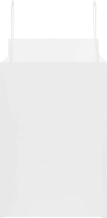 Immagine prodotto VidaXL Sacchetti di carta kraft 50 pezzi con manico bianchi 32x17x25 cm (Borsa da regalo, 50 x)