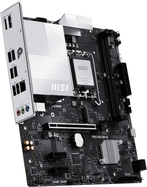 Produktbild MSI PRO H810M-B (H810,S1851,mATX,DDR5) (LGA 1851, Intel H810, mATX)