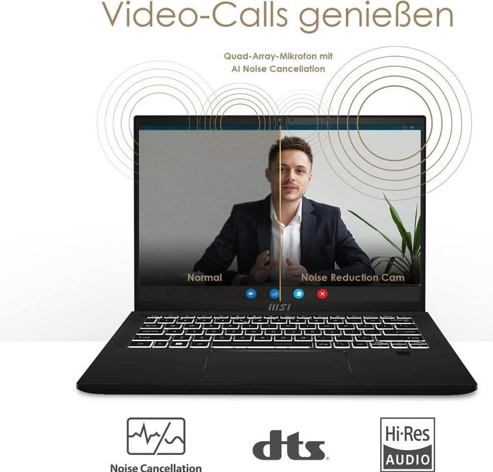 Produktbild MSI Summit E14 Evo A12M-050 14"FHD+ i7-1280P Iris Xe 16GB RAM 1TB SSD W11H (14", 1000 GB, 16 GB, DE, Intel Core i7-1280P)