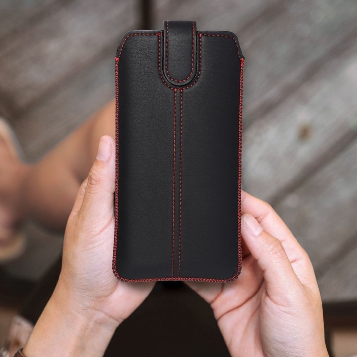 Produktbild Forcell Other OEM Pocket Universal Case Ultra Slim M4 - for Iphone X / XS / 11 Pro / Samsung A40/ S10e black (Samsung Galaxy A40, Realme 11 Pro+, Apple iPhone X)