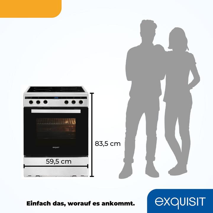 Produktbild Exquisit EHI 60-3 edelstahl