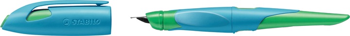 Produktbild STABILO EASYbirdy ergonomischer Schulfüller für Rechtshänder Standard-Feder (Grün, Blau, 1 x)