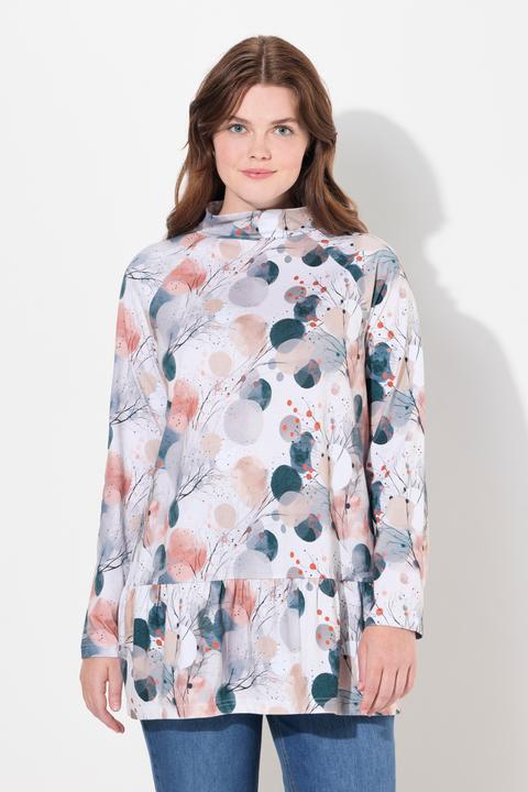 Produktbild Ulla Popken Longshirt, A-Linie, Stehkragen, Langarm (50, 52)
