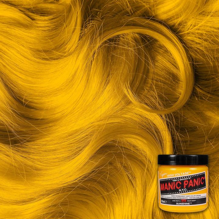 Immagine prodotto Skybound Sunshine Classic Creme Vegan Cruelty Free Tintura per capelli semi permanente gialla 118ml (Sole, Giallo)