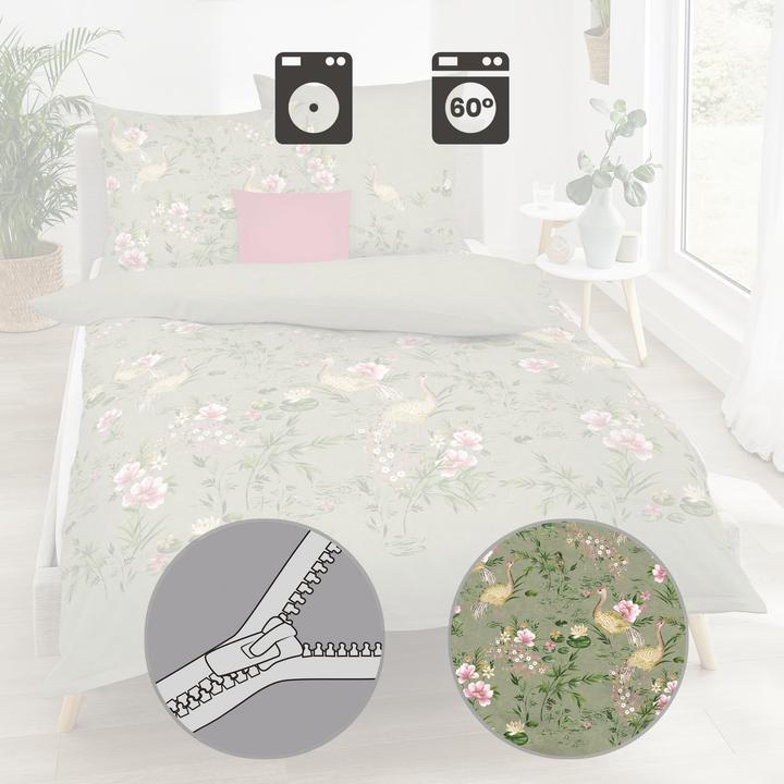 Produktbild Kaeppel Biber Bettwäsche Pagode oliv