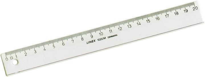 Produktbild Linex Lineal mit Tuschekante (20 cm)