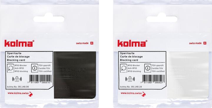 Immagine prodotto Kolma Sperrkarte RFID Blocker Schwarz, Detailfarbe: Schwarz