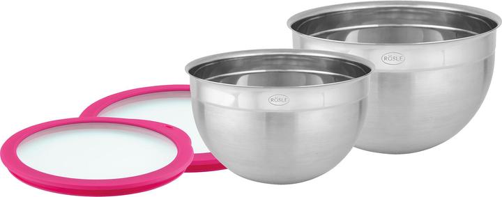 Actual product image Rösle Set bowl+lid20+24pin (20 cm, 3.10 l, 4x)