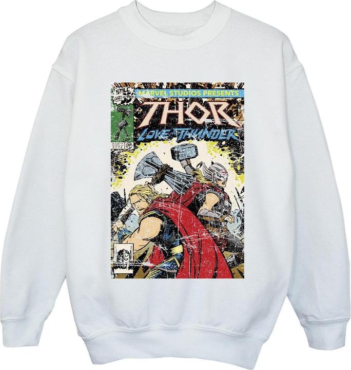 Image du produit - Sweat THOR LOVE AND THUNDER VINTAGE POSTER - Fille (128)