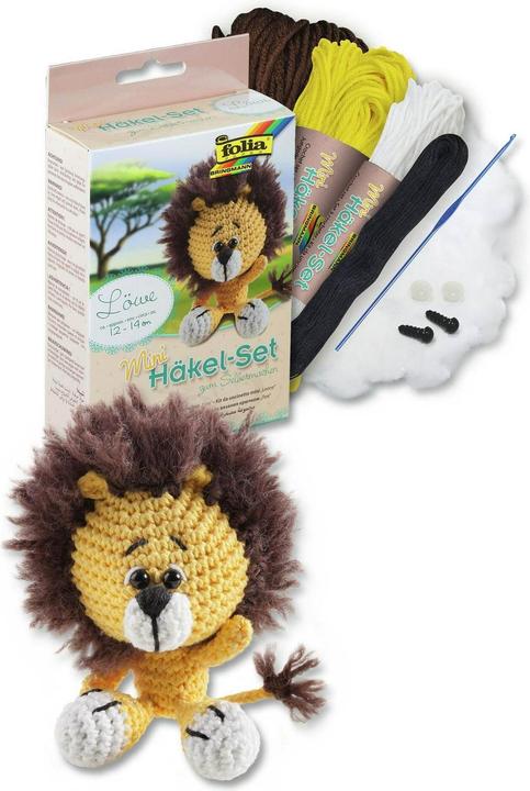 Produktbild Folia Mini Häkelset Löwe